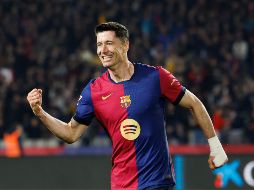Robert Lewandowski salió de la banca para marcar el tercer tanto del partido. EFE/A. Estévez