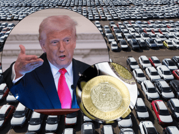 Donald Trump aseguró que su país aplicará aranceles a automóviles, camiones ligeros y autopartes no fabricadas en EU. EFE/N. HALL EFE/C. KLEPONIS