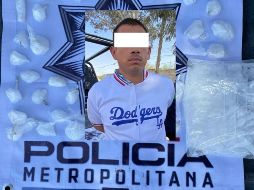Metropol detiene a un hombre con medio kilogramo de presunto cristal. ESPECIAL / METROPOL