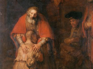 «Comamos y hagamos una fiesta, porque este hijo mío estaba muerto y ha vuelto a la vida, estaba perdido y lo hemos encontrado». WIKIPEDIA/«El retorno del hijo pródigo», de Rembrandt