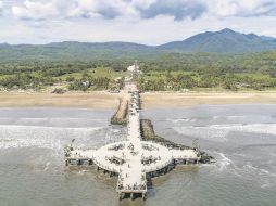 Vista aérea del muelle de San Blas. CORTESÍA