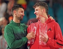 Novak Djokovic reconoció que Jakub Mensik fue mejor en la Final del Miami Open, la cual se retrasó por casi seis horas debido a la lluvia. AFP