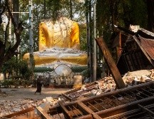 Sigue el conteo de muertos y heridos tras el terremoto en Birmania. EFE/STRINGER