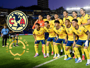 El once inicial del América en el partido ante Tigres en el Clausura 2025. IMAGO7