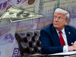 El peso mexicano tiene pérdidas ante el anuncio arancelario del presidente de los Estados Unidos, Donald Trump. EL INFORMADOR / O. Álvarez / EFE / A. Drago