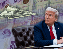 El peso mexicano tiene pérdidas ante el anuncio arancelario del presidente de los Estados Unidos, Donald Trump. EL INFORMADOR / O. Álvarez / EFE / A. Drago