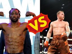 Canelo seguirá preparándose sabiendo que cuenta con el peso a su favor, mientras que Crawford desestima lo que se refiere a lo anatómico y se centra en sus habilidades. AFP / EFE / ARCHIVO / CANVA