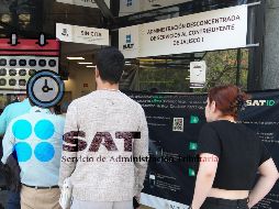 Esta es la disponibilidad que hay en los módulos del SAT en todo México para la primera semana de abril. EL INFORMADOR / ARCHIVO