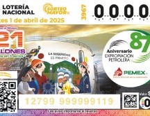 El billete del Sorteo Mayor 3967 conmemoró aniversario 87 de la Expropiación Petrolera. X/lotenal