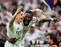 Arda Guler y Antionio Rudiger celebran la remontada. AP/B. Armangue