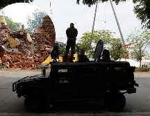 La junta militar birmana rechazó la solicitud de tregua pese a los destrozos del terremoto de hace cinco días en el país. EFE / EPA / NARONG SANGNAK