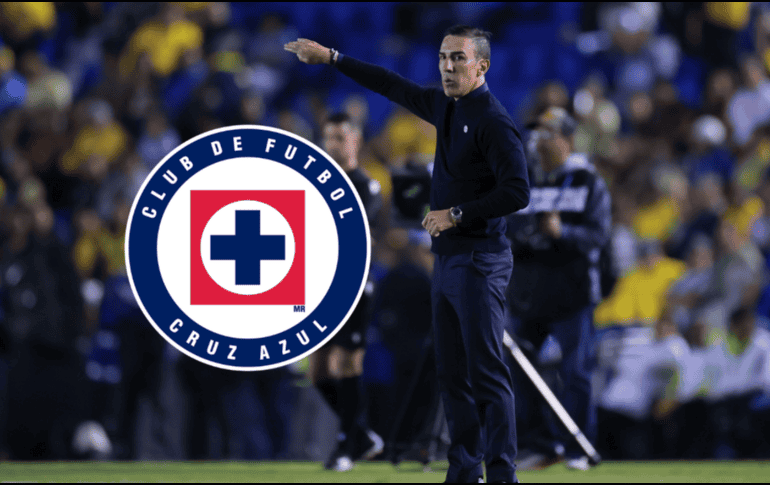 Vicente Sánchez, director técnico de Cruz Azul durante el partido de ida en los cuartos de final de la Concachampions. IMAGO7