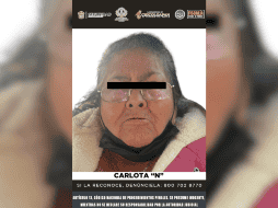 La detenida fue puesta a disposición del Ministerio Público, donde se determinará su situación legal en las próximas horas. CORTESÍA/ Fiscalía General de Justicia de Edomex.