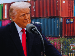 Trump anunció una batería de aranceles que afectan a sus socios comerciales; las grandes excepciones son México y Canadá. EFE / K. Nishimura / ARCHIVO