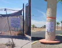 Población de Teocaltiche y Villa Hidalgo deja lonas con mensajes para la Policía Estatal. ESPECIAL