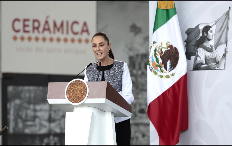 Claudia Sheinbaum afirmó que del portafolio de inversiones en México no ha sido cancelado ningún proyecto. EFE/ J. Méndez