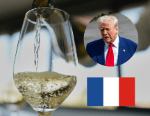 Trump había amenazado el mes anterior con un arancel del 200% sobre el vino europeo, el champán y los licores. EFE/ ARCHIVO/ AP/ T. Camus