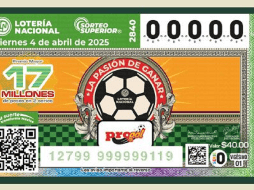 El diseño del boleto de esta semana menciona a Progol, la quiniela de futbol de la Lotería Nacional. X/lotenal