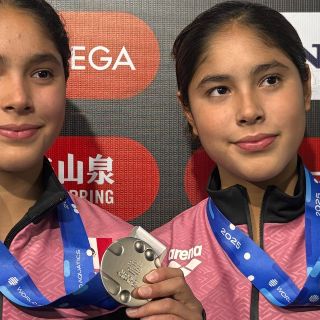 Lía y Mía Cueva ganan la primera medalla para México en Mundial de Clavados