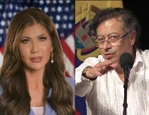 Kristi Noem lanzó declaraciones en contra de Gustavo Petro tras su reunión en Bogotá. ESPECIAL / X: @Sec_Noem / EFE / ARCHVIO