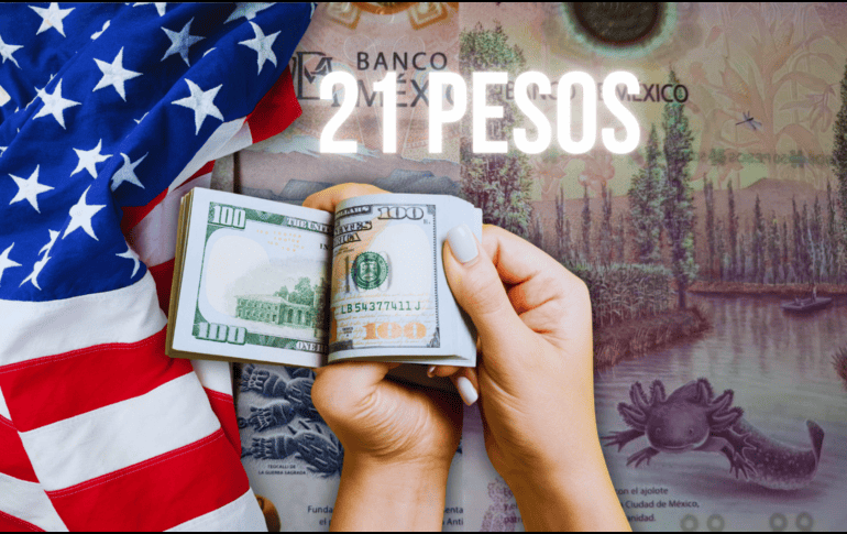 La cotización del dólar este miércoles alcanza los 21 pesos, en medio de la implementación de los aranceles recíprocos. EL INFORMADOR / O. Álvarez