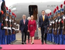 Sheinbaum llega a Honduras para participar en la Cumbre de la CELAC. ESPECIAL / GOBIERNO DE MÉXICO