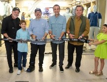Corte de Listón de MAJA Sportswear por Hiram Torres, Mateo Torres, José Ignacio De Nicolás, Humberto Iriarte y Miguel Ángel Tatto. GENTE BIEN JALISCO / C. Jimeno