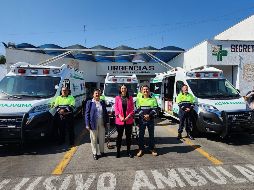 La adquisición de estas tres nuevas ambulancias representó una inversión total de 7.5 millones de pesos. CORTESÍA