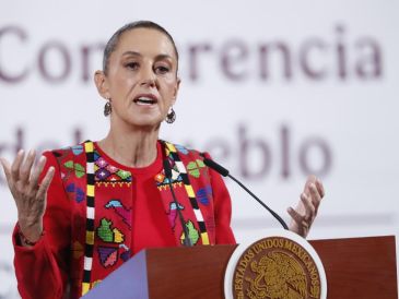 La Mandataria sostuvo que México ha estado cumpliendo con el acuerdo en la medida de lo posible ante la sequía en la región. EFE/M. GUZMÁN