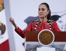 Durante la conferencia matutina de este viernes, Claudia Sheinbaum aclaró que México no ha entregado agua por la sequía, pero que espera que esta situación mejore por la temporada de lluvias pues hay menos agua en el Río Bravo. SUN/F. Rojas.