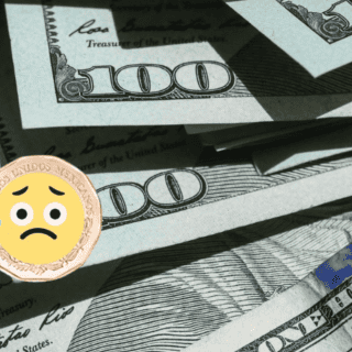 Peso mexicano cae por tercera sesión consecutiva ante fortalecimiento del dólar