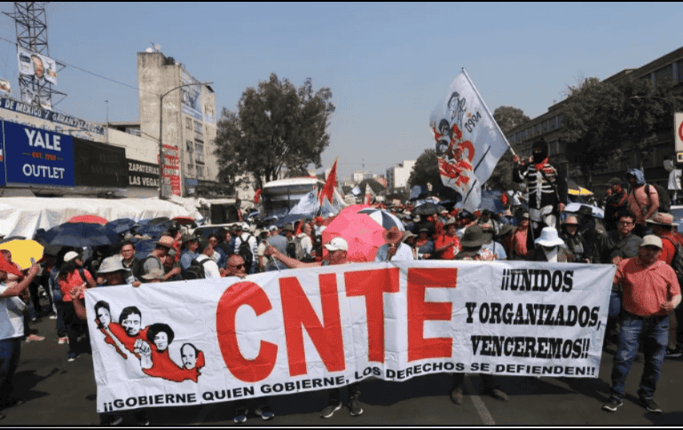 La principal demanda de la CNTE es la abolición de la ley del ISSSTE. SUN/ ARCHIVO.