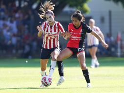 Chivas y Atlas femenil, en una imagen del Clásico Tapatío disputado el pasado 23 de marzo. IMAGO7