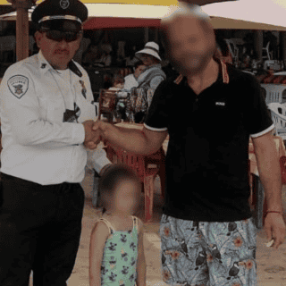 Policía Vial localiza a niña extraviada en Punta Pérula