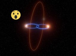 El planeta recién descubierto tiene una órbita polar, perpendicular al plano en el que se desplazan las dos estrellas. EFE / ESO: L. Calçada