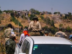 Durante la jornada, personal de la Dirección de Vinculación y Atención a Familiares brindó asistencia médica, hidratación y acompañamiento. GOBIERNO DE JALISCO
