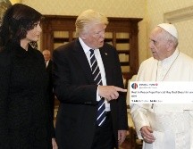 Donald Trump transmitió en un escueto mensaje su pésame por la muerte del Papa Francisco. EFE / ARCHIVO