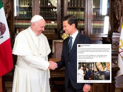 Peña Nieto reaparece y da sus condolencias por la muerte del Papa Francisco. ESPECIAL / FB / ENRIQUE PEÑA NIETO