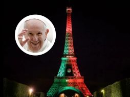 El de la torre Eiffel no fue el único homenaje de París al pontífice este lunes, ya que por la mañana, a las 11.00 hora local, las campanas de la catedral de Notre Dame repicaron 88 veces, una por cada año de vida del Papa argentino. EFE / AP