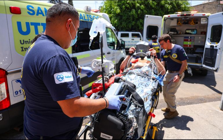 En el ejercicio, que comenzó alrededor de las 10:00 horas y concluyó pasadas las 13:00 horas, participaron 99 elementos de siete distintas dependencias, todas articuladas en un trabajo de planeación de al menos un mes. EL INFORMADOR/ H. Figueroa.