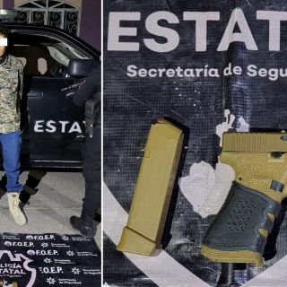 Detienen a presunto "moto-sicario" con arma de fuego en Villa Hidalgo