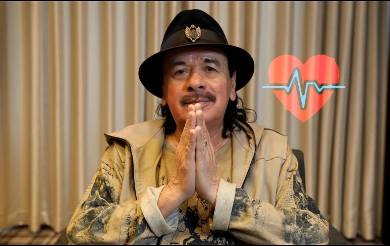 Carlos Santana debió ser hospitalizado debido a una fuerte deshidratación. EFE / Angeles
