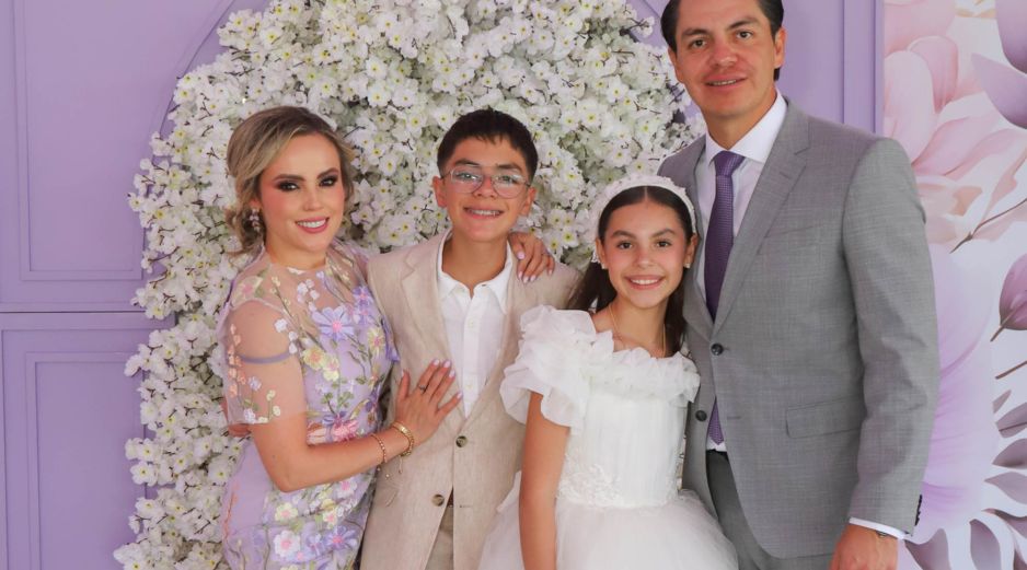 Irene Sánchez Gallardo, Camila Garibay, Nicolás Garibay y Oscar Garibay. GENTE BIEN JALISCO / C. Jimeno