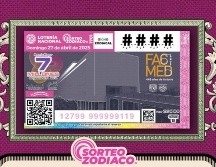 El billete del Sorteo Zodiaco 1701 conmemoró a la facultad de Medicina de la Universidad Nacional Autónoma de México. X/lotenal