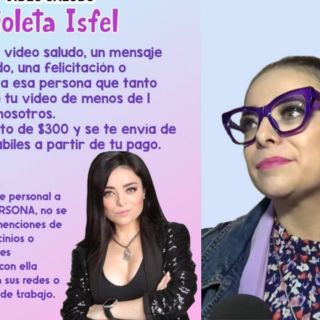 Violeta Isfel "desmiente" acusaciones sobre cobrar saludos a sus fans