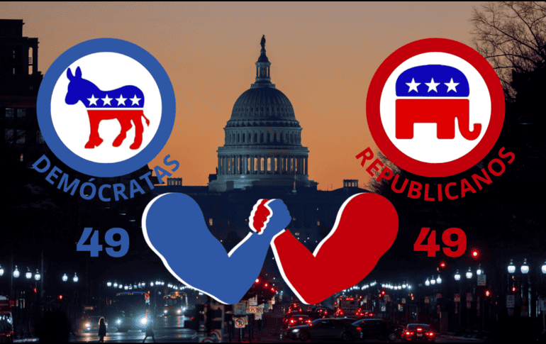 Senado de Estados Unidos rechaza resolución para bloquear aranceles globales de Trump. ARCHIVO/EFE/E. S. Lesser/CANVA.