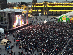 La ganadora del Oscar a Mejor Película Animada fue proyectada en el Zócalo de la CDMX. ESPECIAL / X / @gintszilbalodis