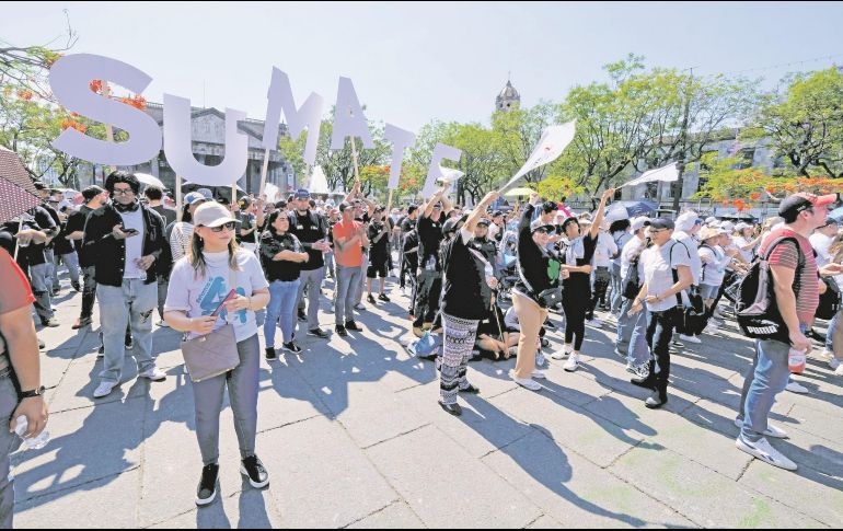 Trabajadores de Jalisco exigieron mejoras en sus condiciones laborales. ESPECIAL