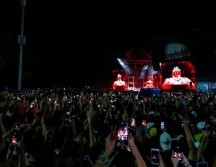 Imagen de la presentación de Lady Gaga en un macroconcierto gratuito en la playa de Copacabana este sábado, en Río de Janeiro (Brasil). EFE/A. LACERDA