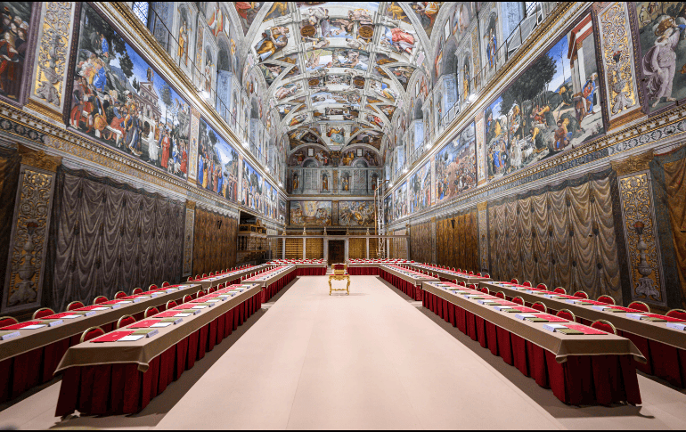 La Capilla y algunas salas anexas están cerradas desde el pasado 28 de abril para preparar el cónclave. EFE/ Simone Risoluti / Vatican Media